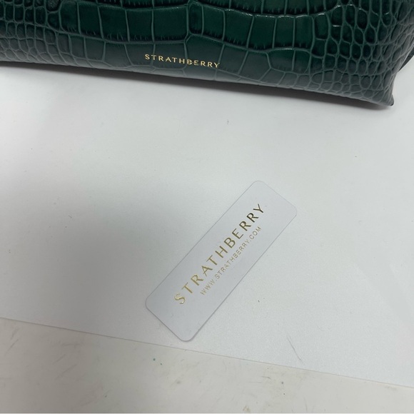 Strathberry Emerald Croc-Embossed Crossbody Bag - Picture 8 of 10